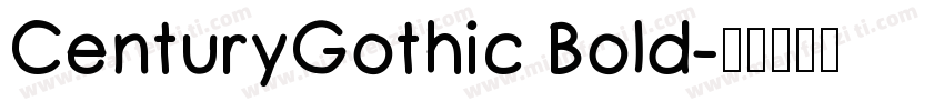 CenturyGothic Bold字体转换